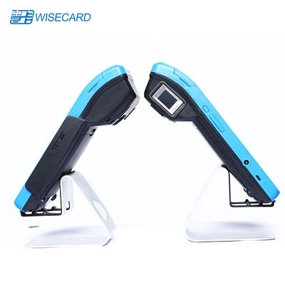 Smart Wireless 4G / WIFI / BT GPRS NFC Handheld Touch Screen EFT Terminal POS Android Dengan Sidik Jari