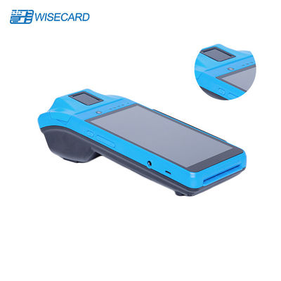 Terminal POS Nirkabel Android Genggam Dengan Printer NFC Barcode Scanner