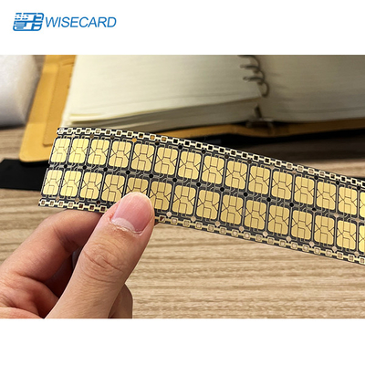 Antarmuka Ganda 6PIN Perak / Emas EMV Chip Pembayaran Standar 32bit CPU Core EEPROM Memory
