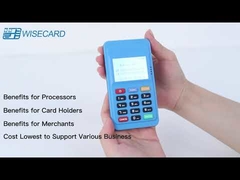 PCI PTS Portable MPOS Android Terminal Pembayaran Wisecard Untuk Kartu IC